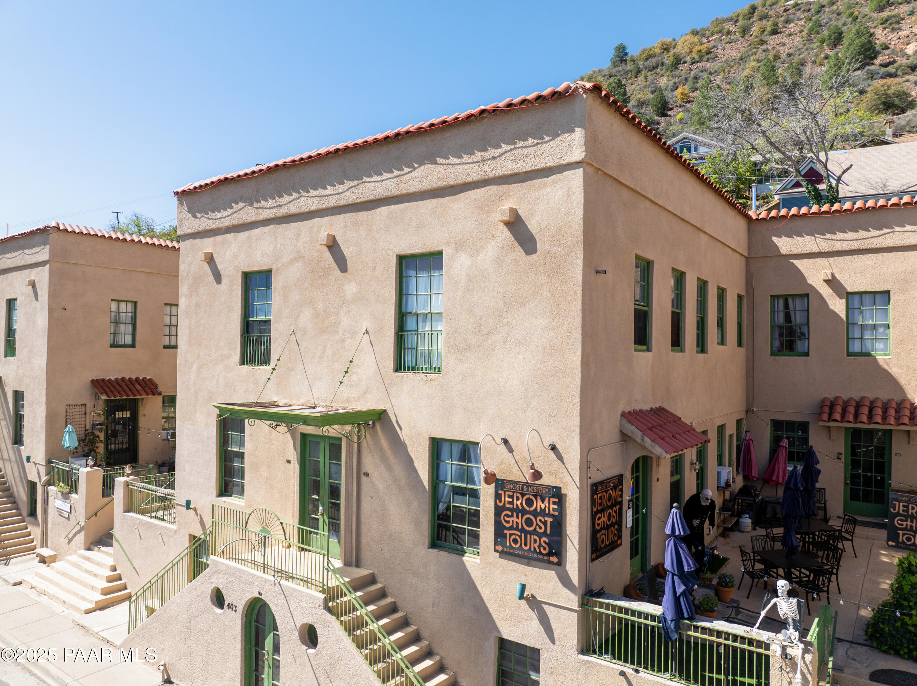 403 Clark Street Jerome, AZ 86331 - Photo 7 of 60 a front view of a building with many windows