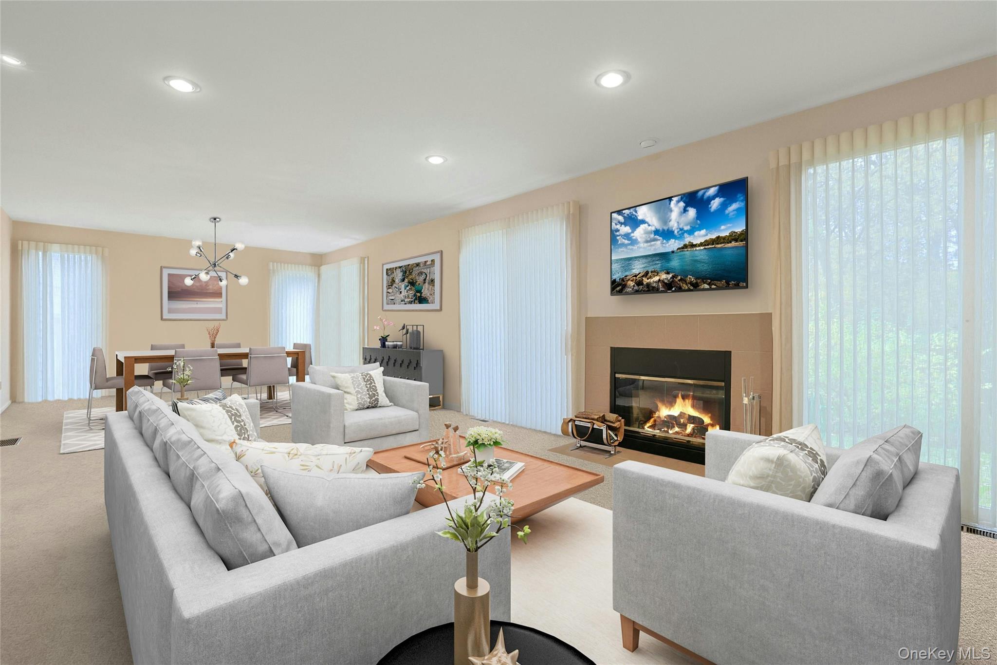 44 Westfield Road White Plains, NY 10605 - Photo 13 of 40 virtually staged, large living room