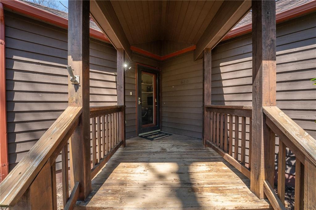 620 The Maples Farmington, PA 15437 - Photo 4 of 38 a view of a balcony with wooden floor
