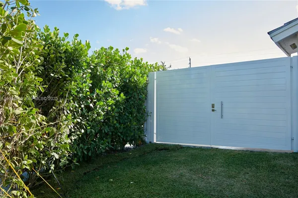 a backyard of a house