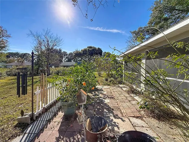a view of a balcony with an outdoor space