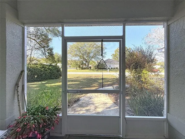 a view of window and a yard