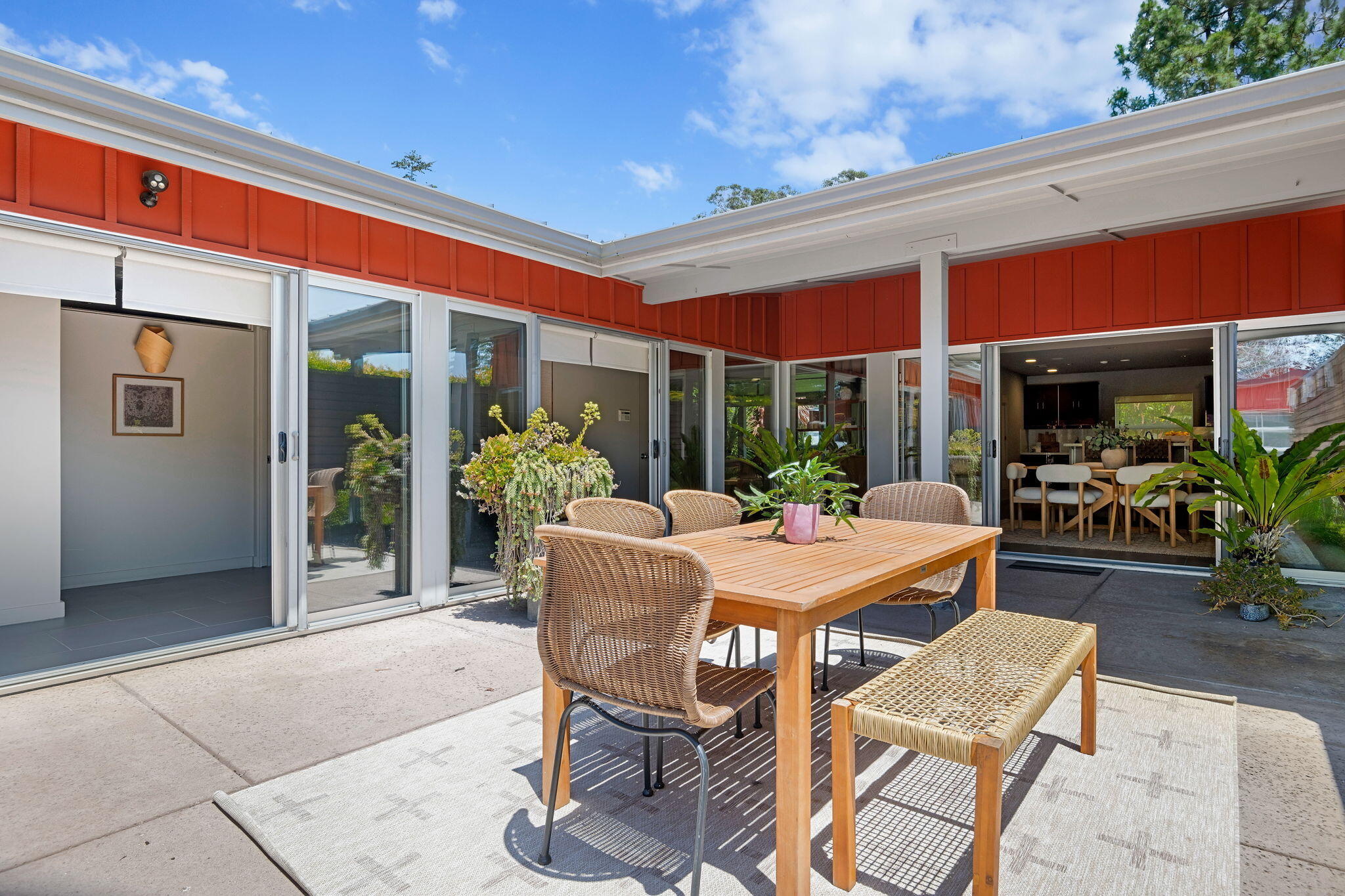 175 Hermosillo Road Montecito, CA 93108 - Photo 10 of 19 a view of a patio with a table and chairs in patio