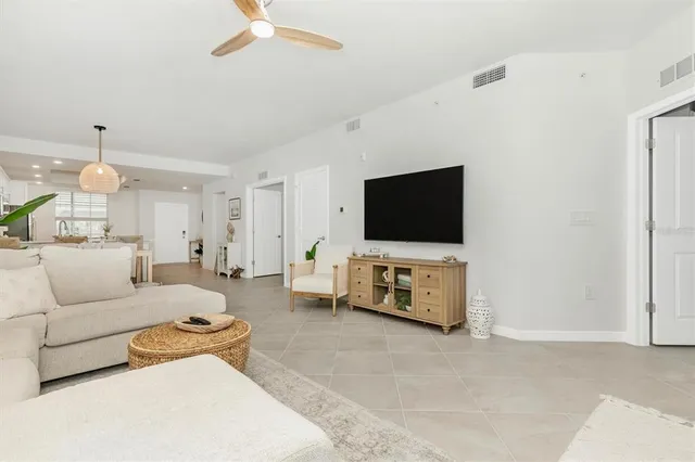 a bathroom with a sink vanity and a mirror