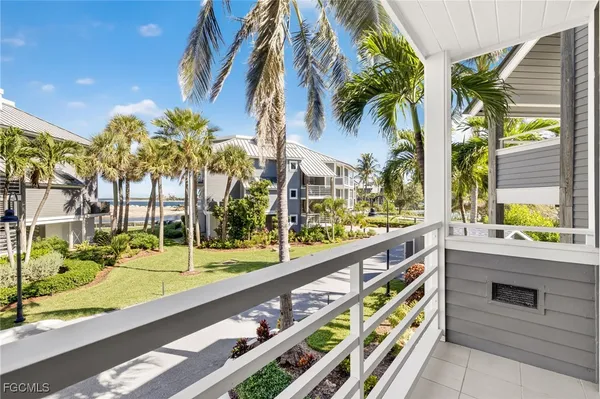 a view of a swimming pool and an outdoor space