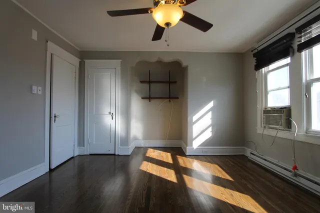 a window in an empty room