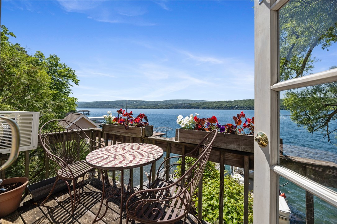 264 East Lake Road Middlesex, NY 14544 - Photo 26 of 50 2ND FLOOR BALCONY WITH AMAZING LAKE VIEWS