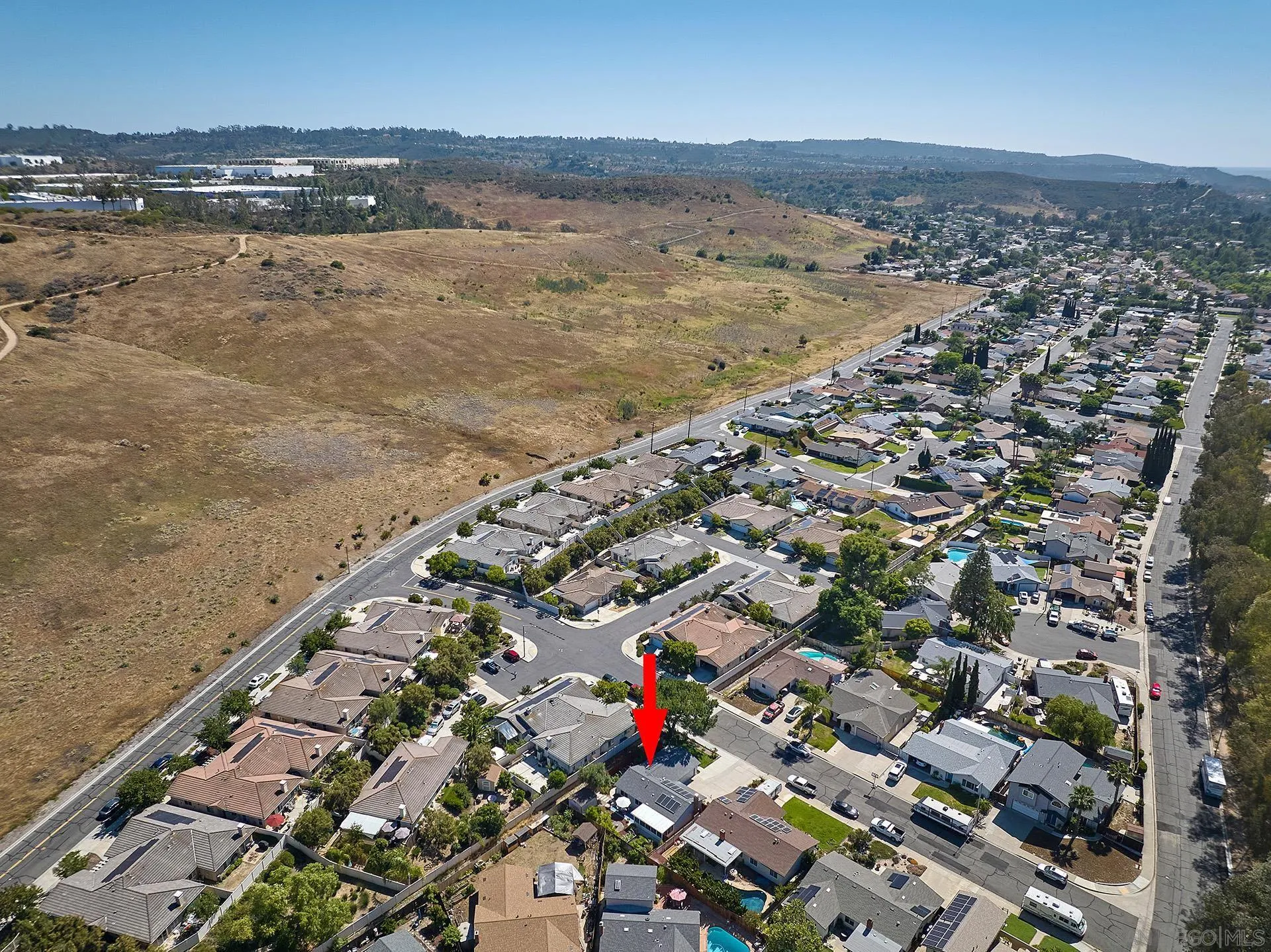 12835 Reo Real Drive Poway, CA 92064 - Photo 41 of 46 an aerial view of residential building and lake
