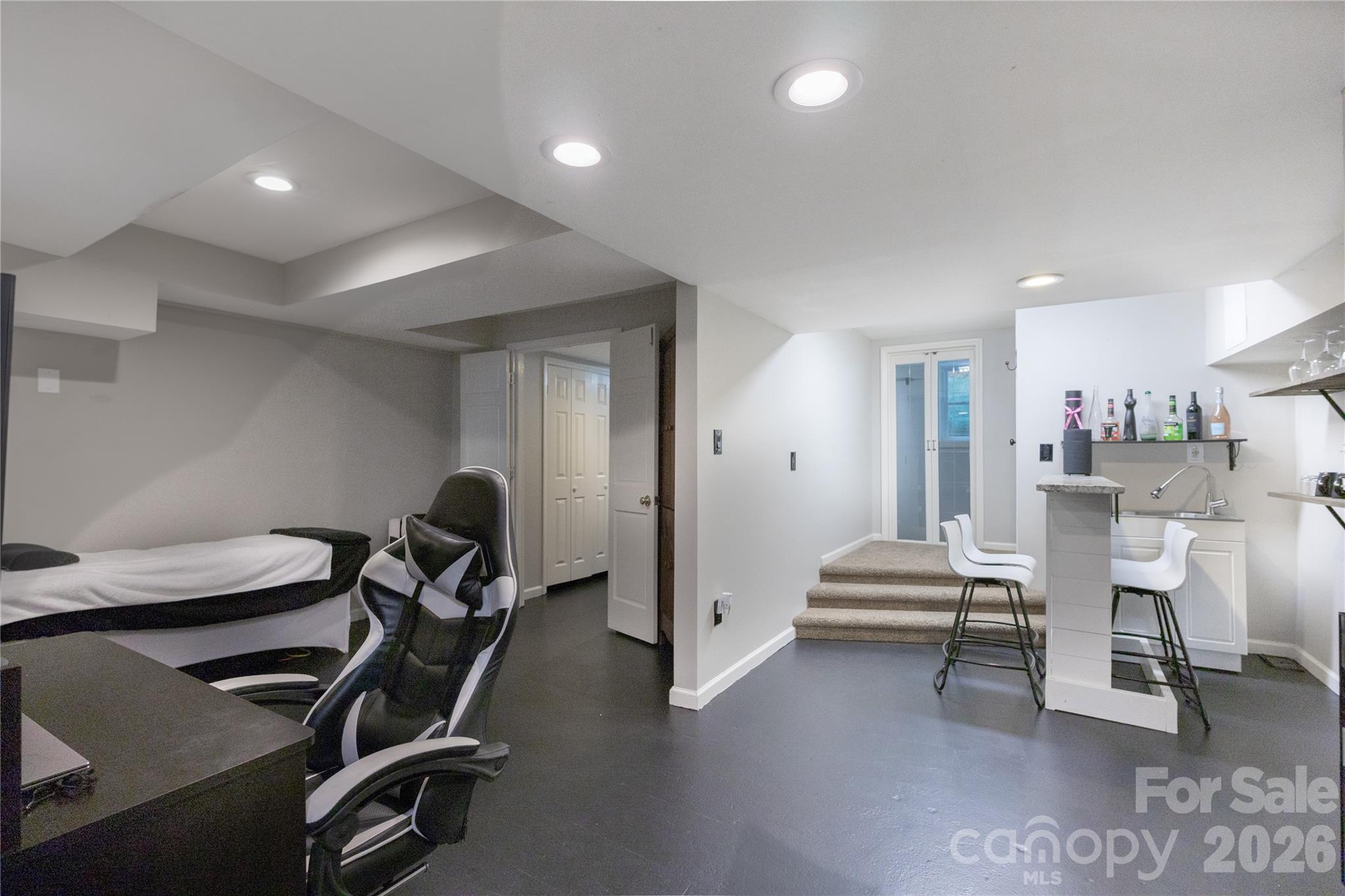 123 Old Bell Road Charlotte, NC 28270 - Photo 30 of 46 a view of a room with gym equipment