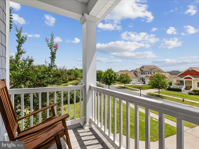 a view of a city from a balcony
