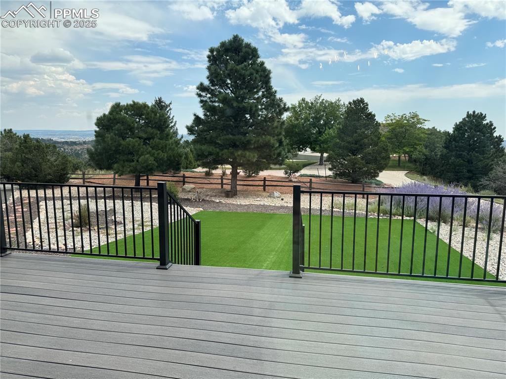 5825 Wilson Road Colorado Springs, CO 80919 - Photo 23 of 48 a view of a balcony and yard