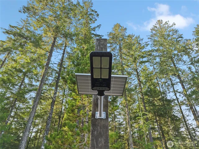 a view of an ocean and mountain