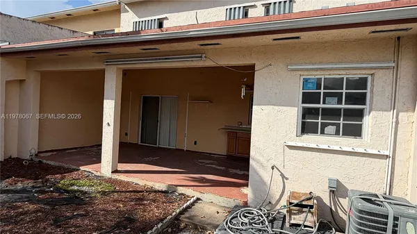 a view of a house with a door