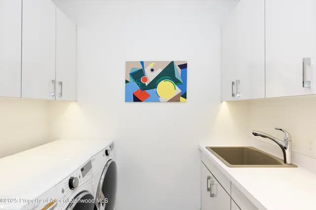 a room with storage and utility