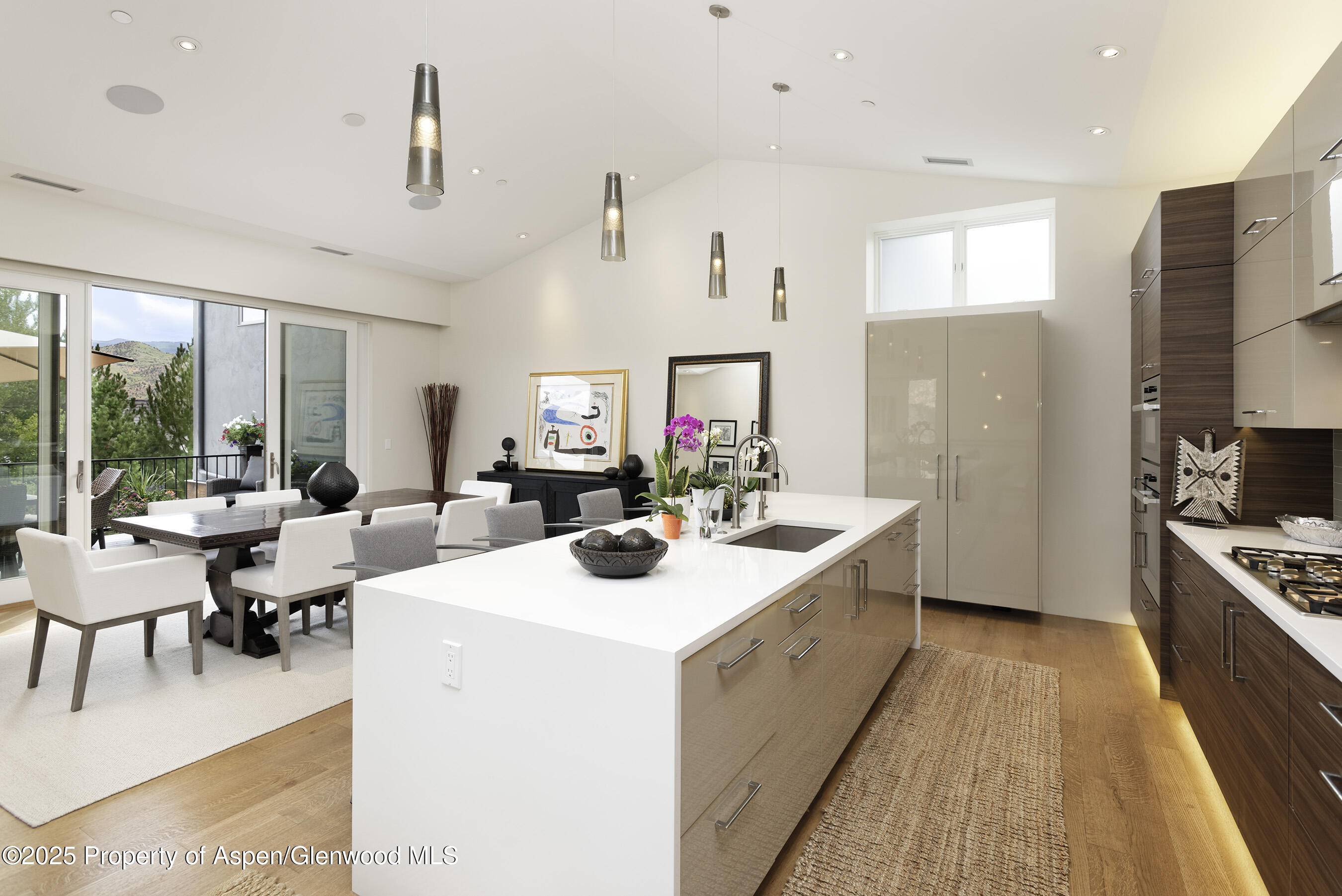 751 Promontory Lane Basalt, CO 81621 - Photo 4 of 41 a view of living room kitchen with stainless steel appliances granite countertop furniture and a large window
