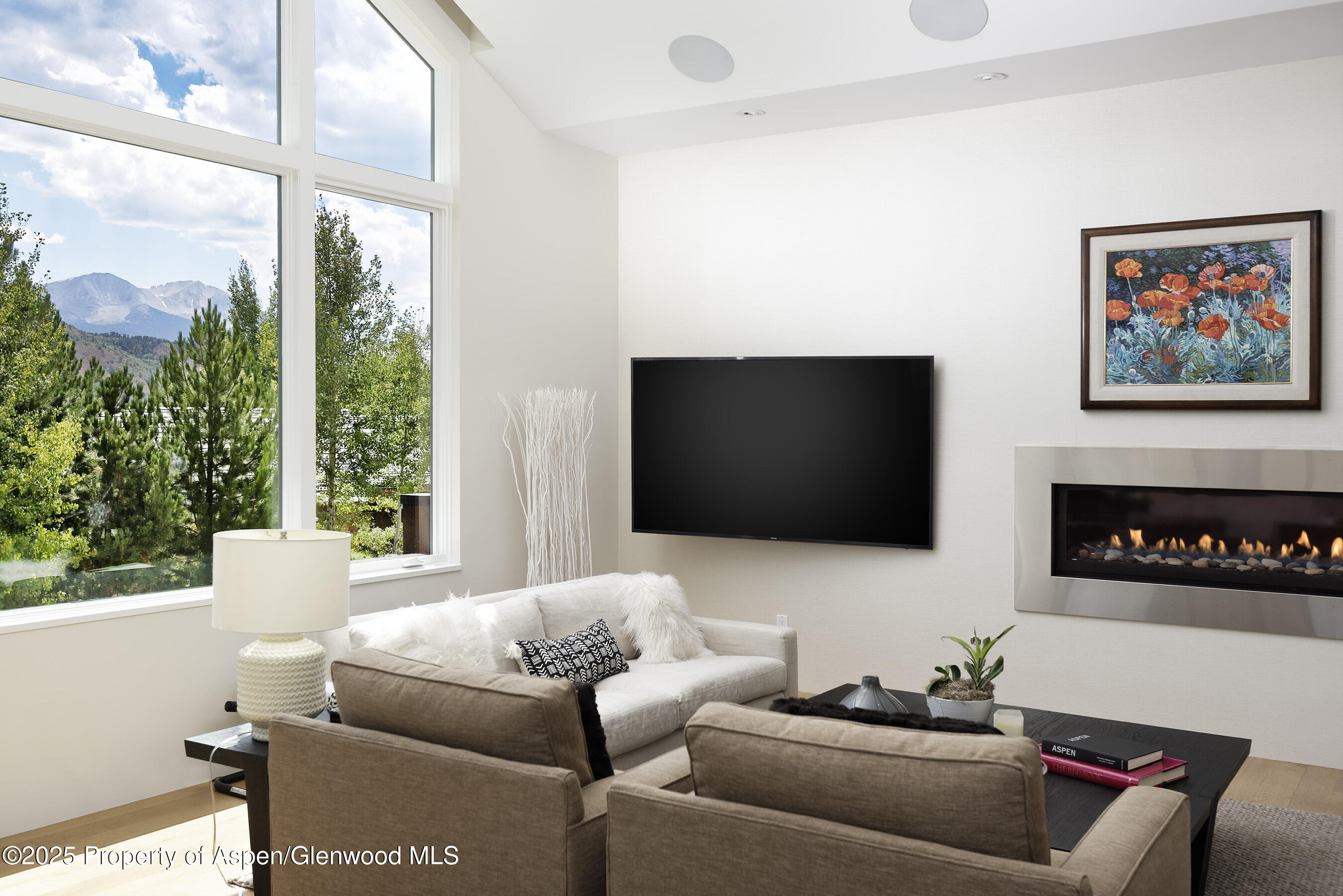 751 Promontory Lane Basalt, CO 81621 - Photo 10 of 41 a living room with furniture and a flat screen tv