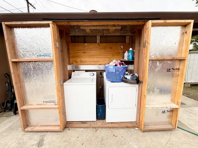 a terrace view with a sink