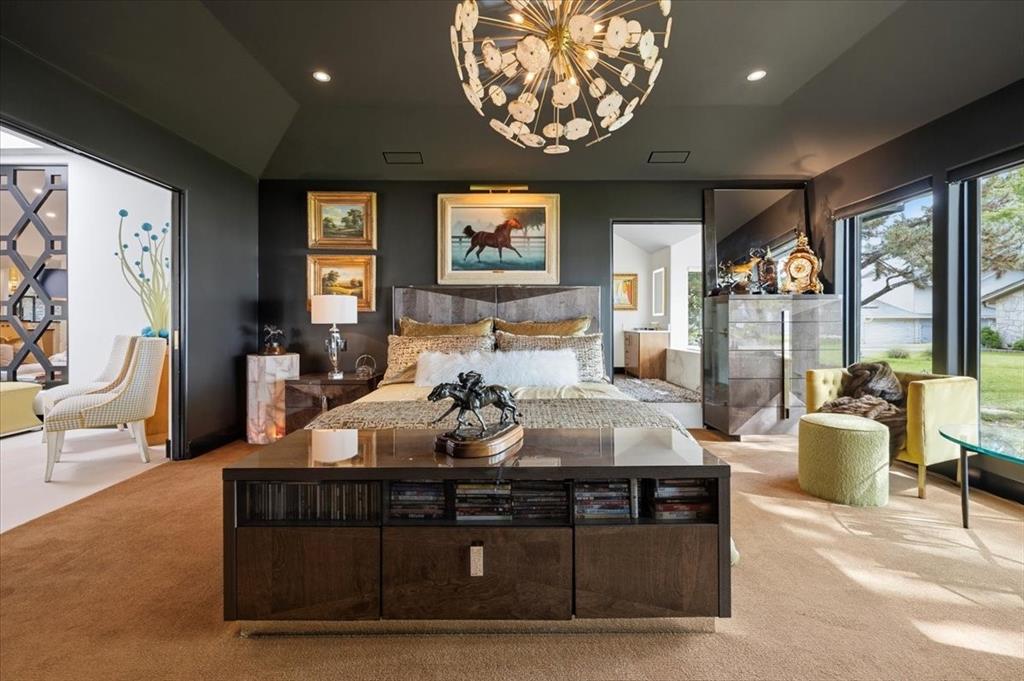 308 North Broadway Road Azle, TX 76020 - Photo 19 of 31 Primary Bedroom with elegant design and window view of the lake