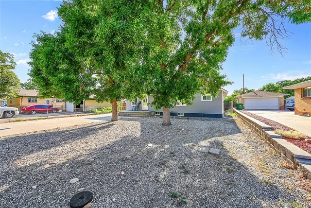 a view of street with trees
