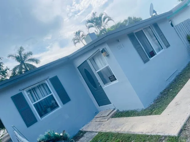 a view of an entryway with a front door