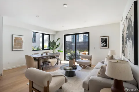 a view of a terrace with couches