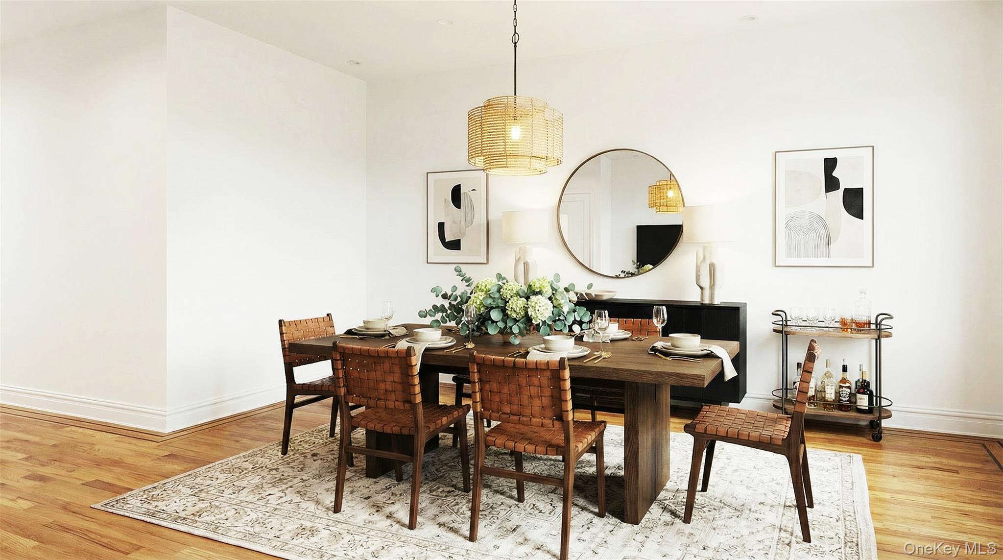 333 Tompkins Avenue, Unit PH2 Brooklyn, NY 11216 - Photo 17 of 33 a view of a dining room with furniture and wooden floor