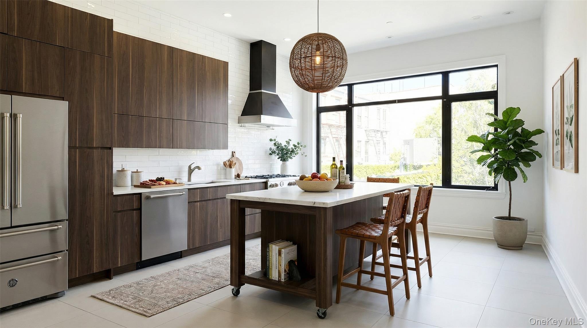 333 Tompkins Avenue, Unit PH2 Brooklyn, NY 11216 - Photo 7 of 33 a kitchen with a table chairs sink and cabinets