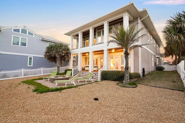 a front view of a building