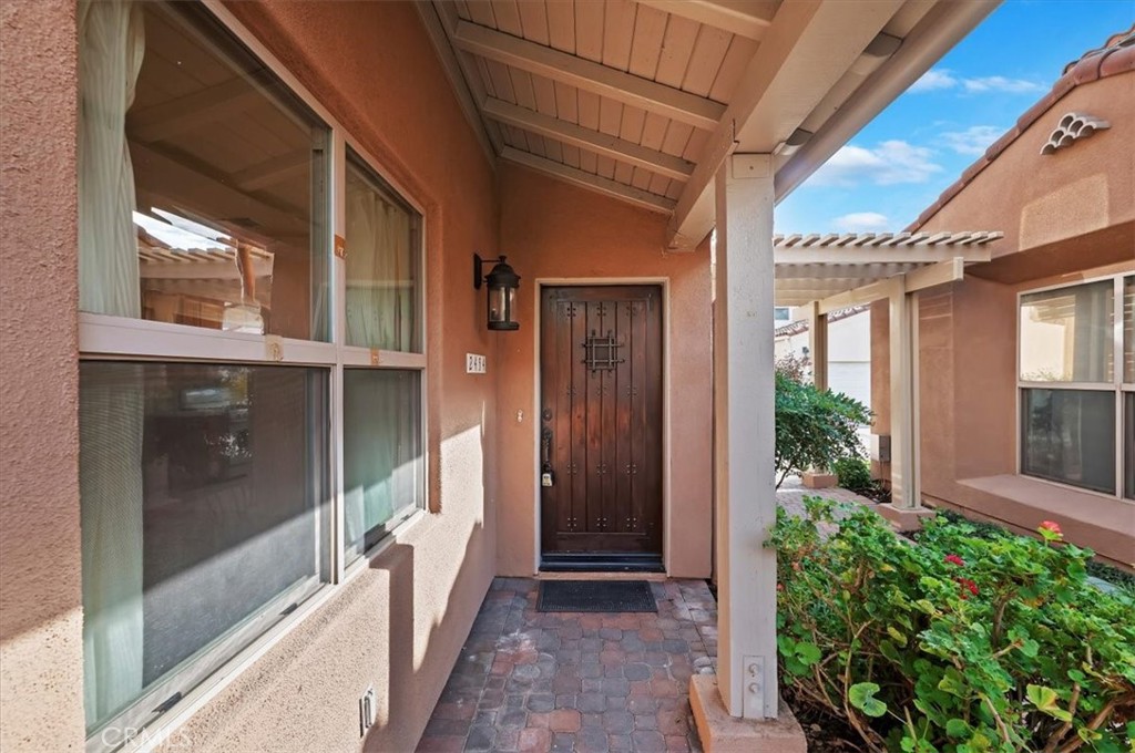 2454 Crossroads Court Duarte, CA 91010 - Photo 4 of 33 Beautiful rustic front door with peek a boo opening.