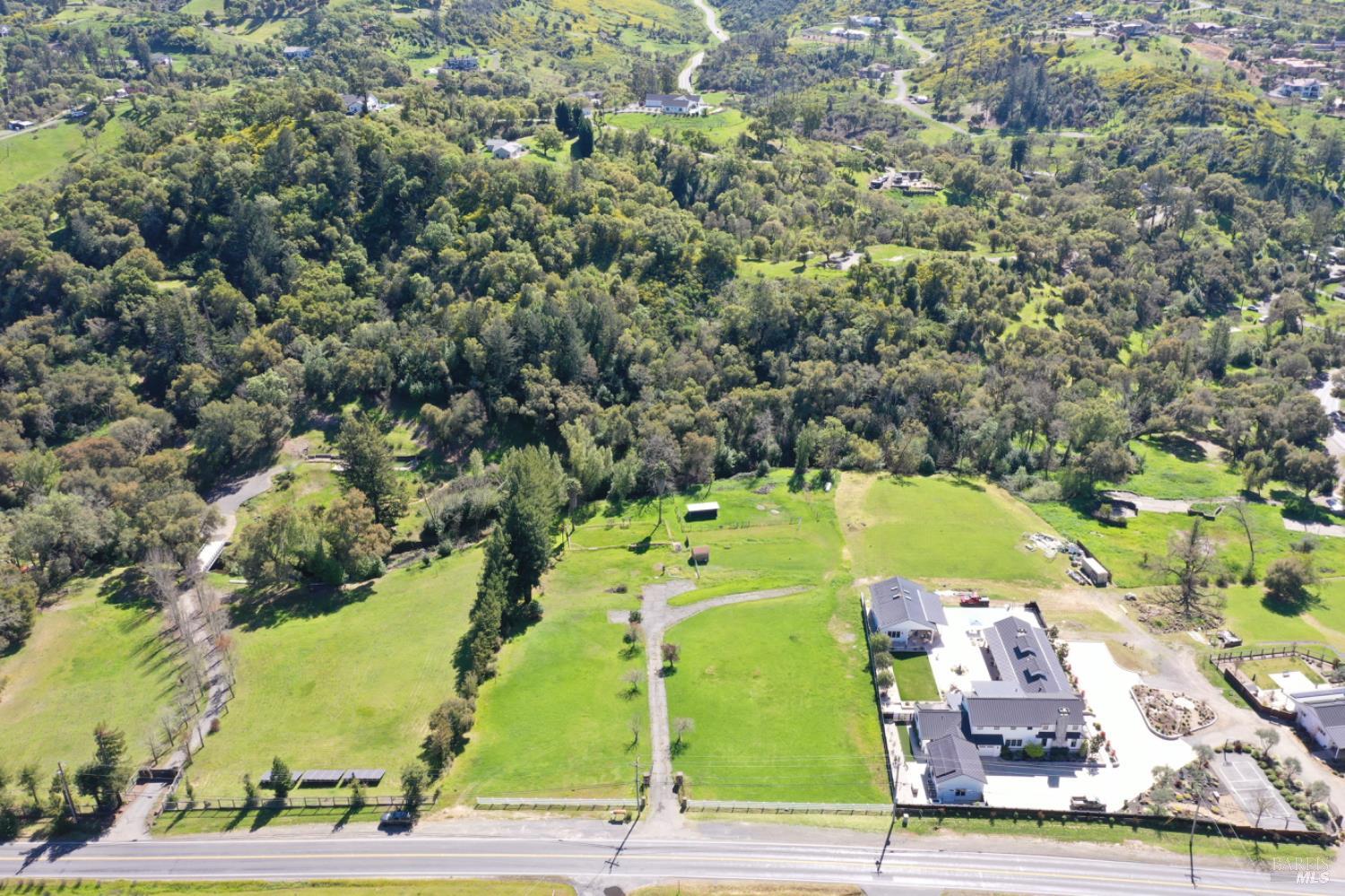 1360 Riebli Road Santa Rosa, CA 95404 - Photo 24 of 55 an aerial view of a swimming pool