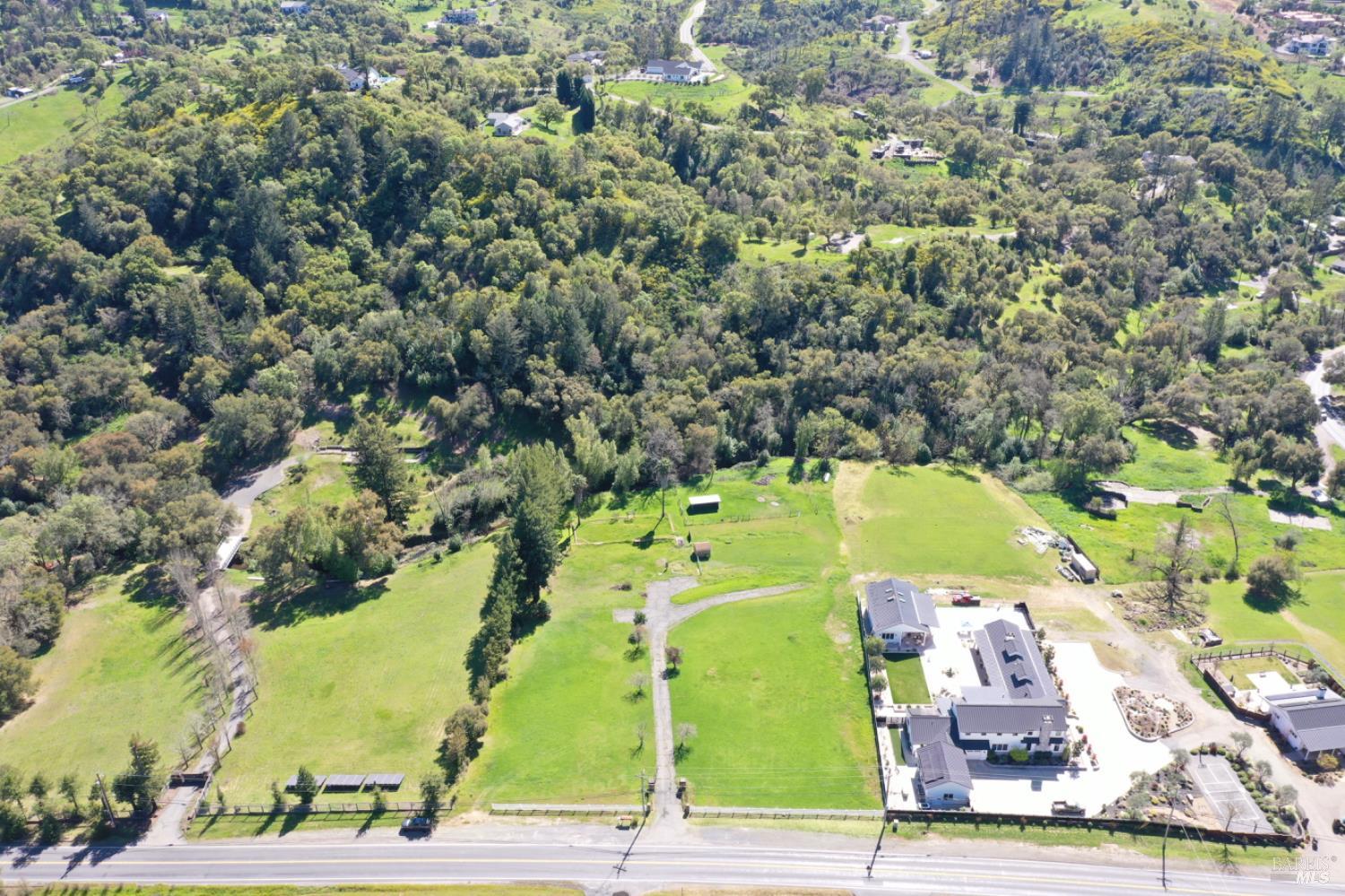1360 Riebli Road Santa Rosa, CA 95404 - Photo 25 of 55 an aerial view of a swimming pool and outdoor space