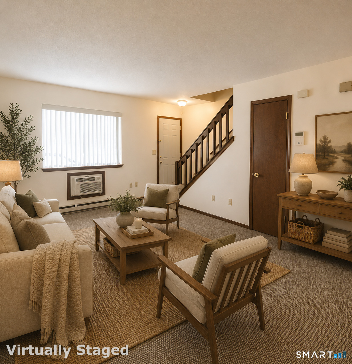 975 Meriden Road, Unit 101 Waterbury, CT 06705 - Photo 9 of 28 a living room with furniture and a flat screen tv