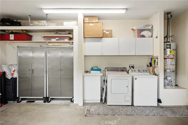 a room with storage and utility