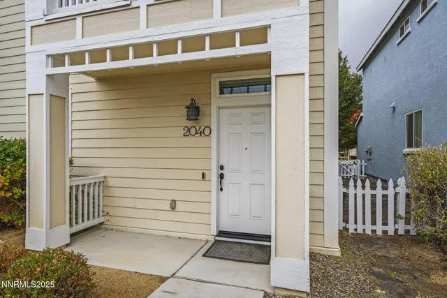 a view of front door of house
