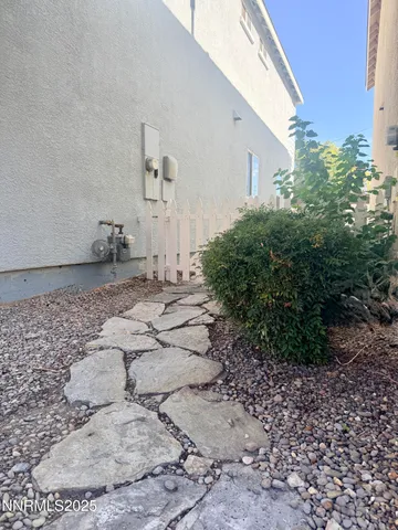 a backyard of a house