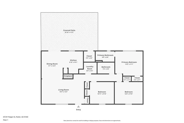 $1,795 | 615 West Tietgen Street, Pooler, GA 31322