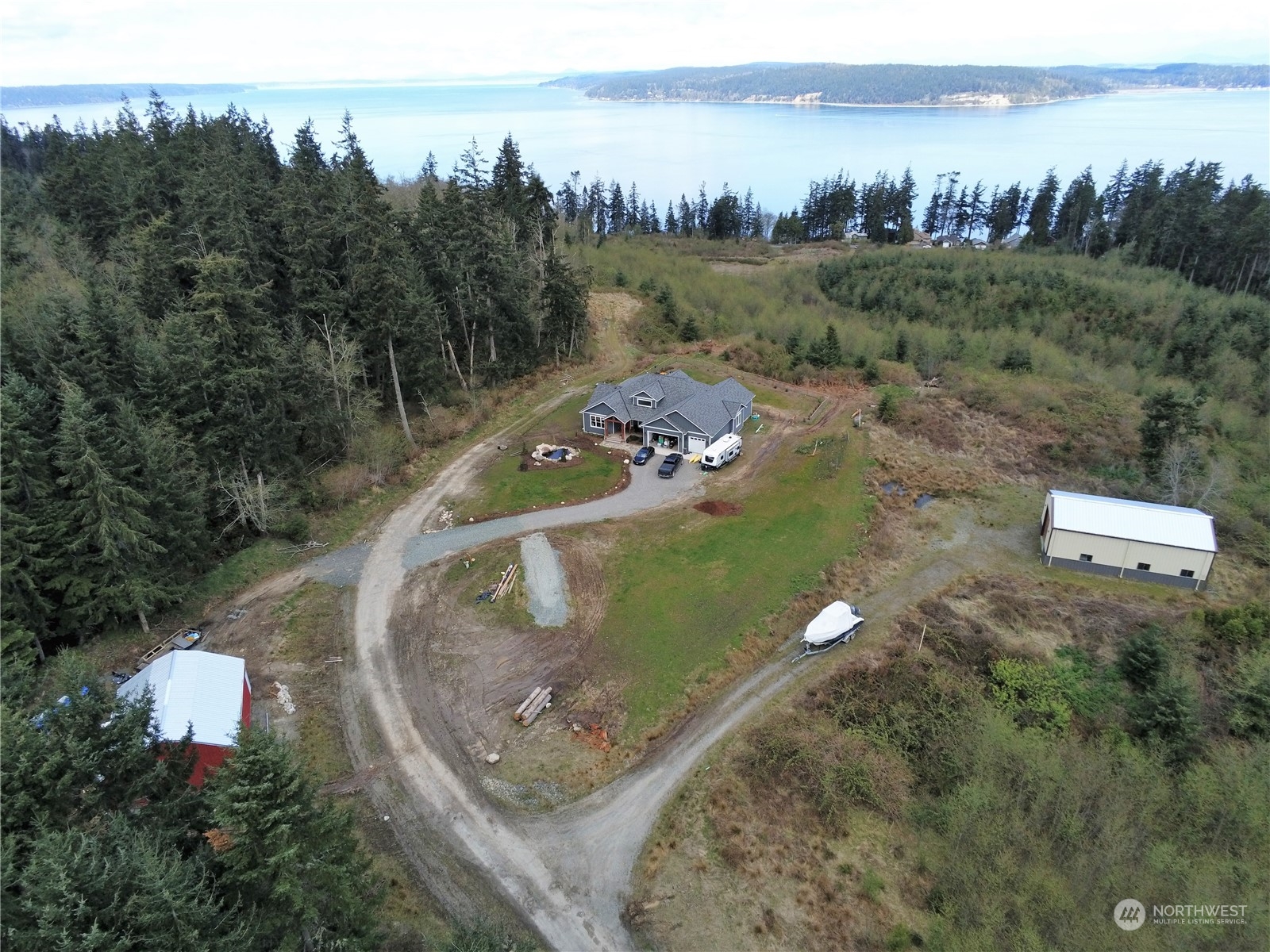 3282 Water View Drive Langley, WA 98260 - Photo 5 of 23 a view of a lake in middle of the town