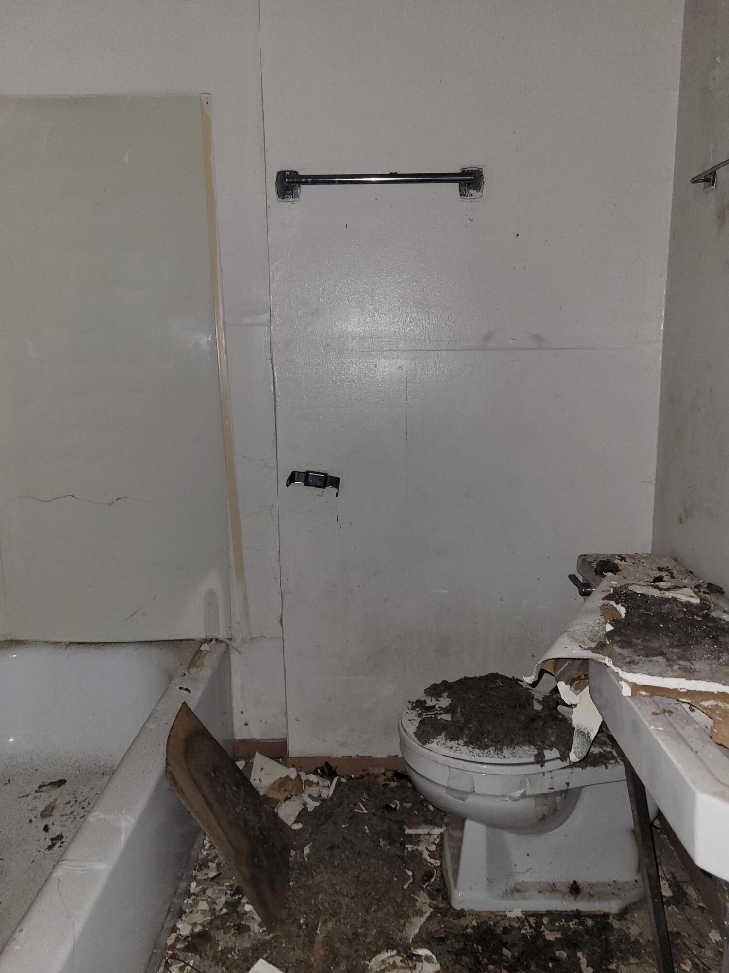 328 West Ridge Road Gary, IN 46408 - Photo 6 of 17 a bathroom with a sink toilet and a shower