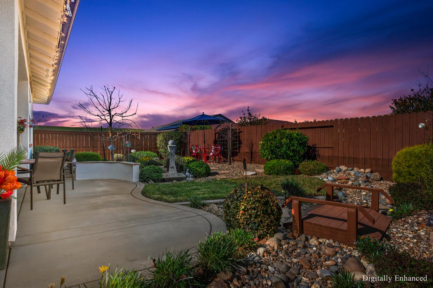 2007 Santa Rita Lane El Dorado Hills, CA 95762 - Photo 36 of 51 a view of a patio with couches table and chairs and potted plants