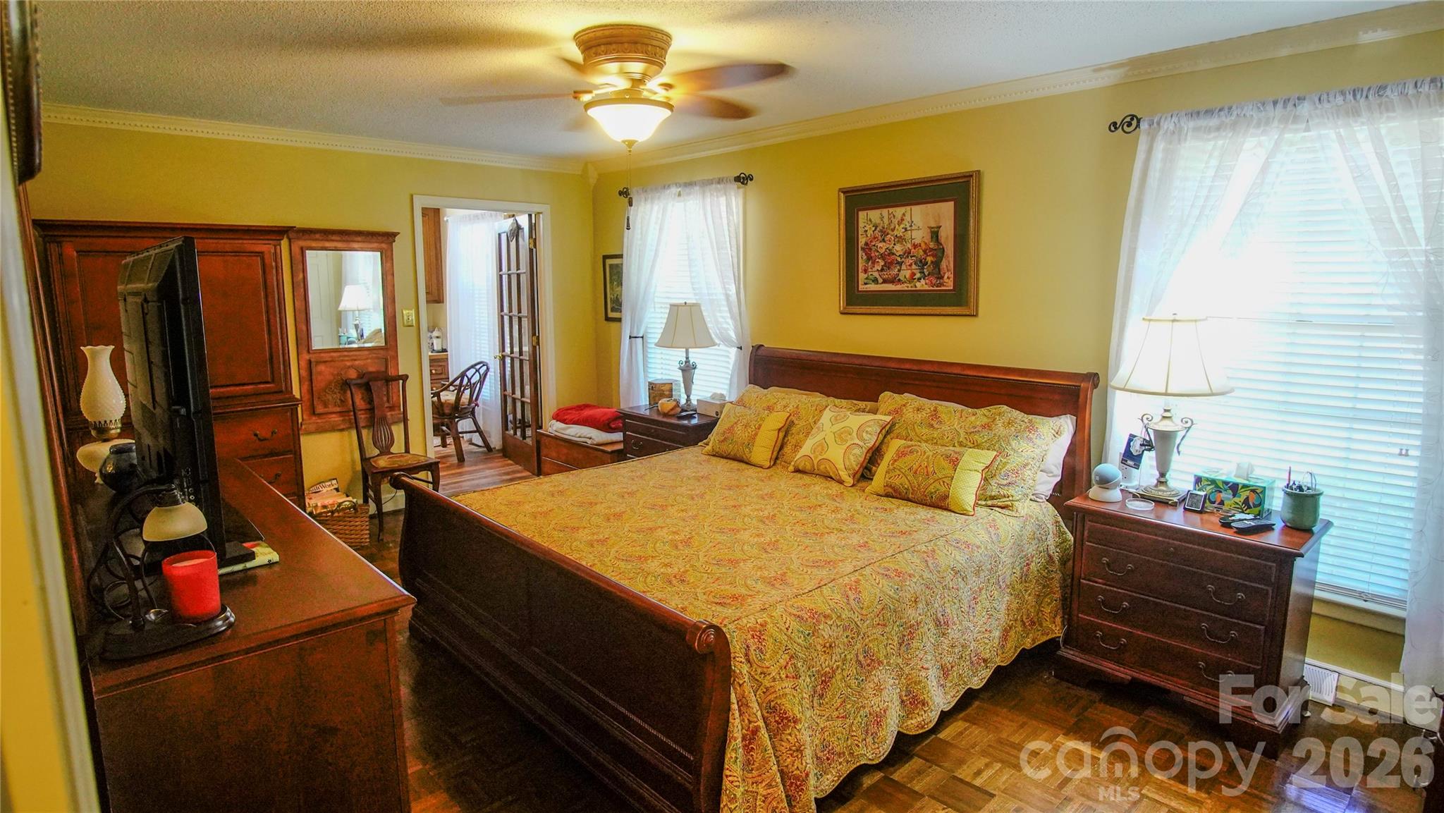 204 Old Stage Coach Road Lawndale, NC 28090 - Photo 18 of 30 a bedroom with bed and wooden floor