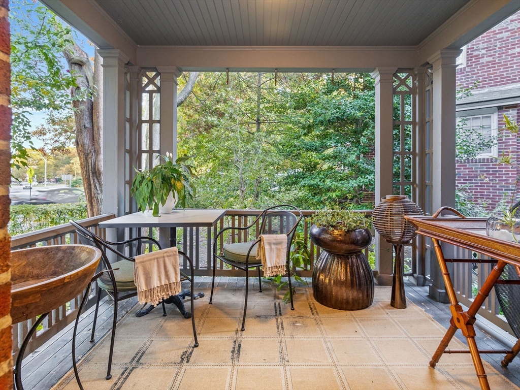 81 Arborway Boston, MA 02130 - Photo 22 of 29 a view of a chairs and table in patio