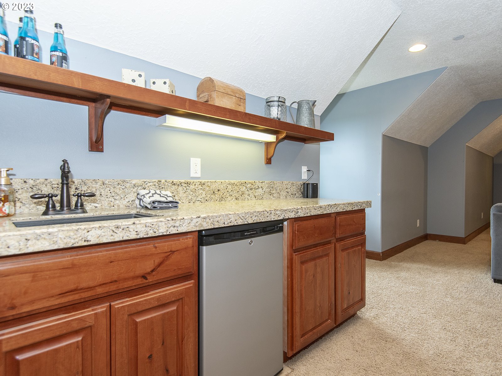 30316 Southeast Lusted Road Gresham, OR 97080 - Photo 23 of 30 a kitchen with granite countertop a sink and cabinets