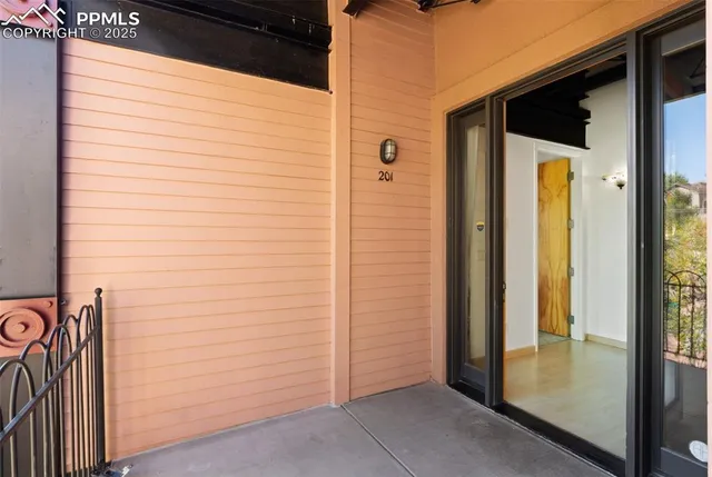 a view of front door