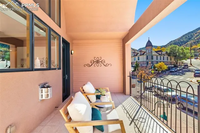 a view of balcony and patio