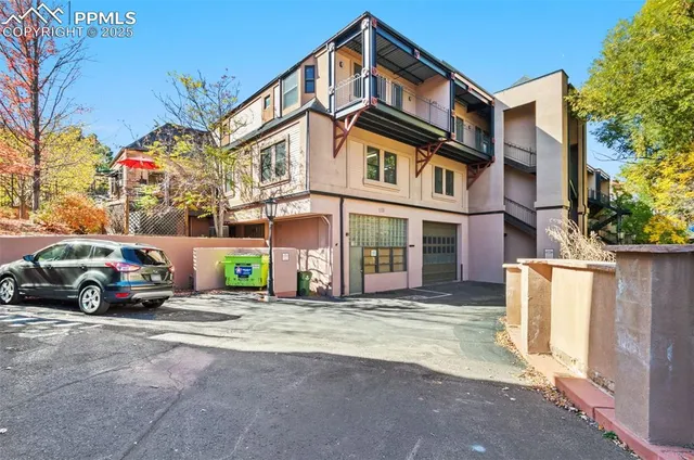 a car parked in front of a house