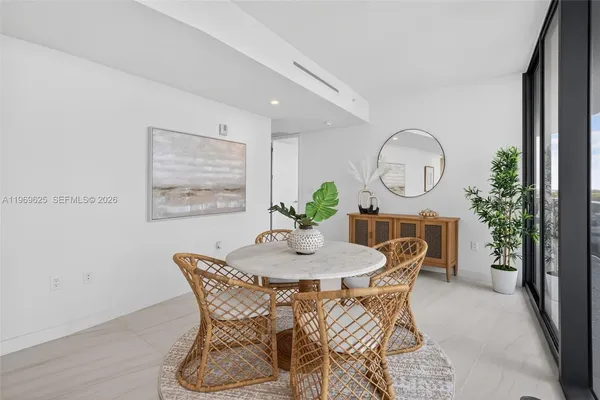 a view of a balcony with city view