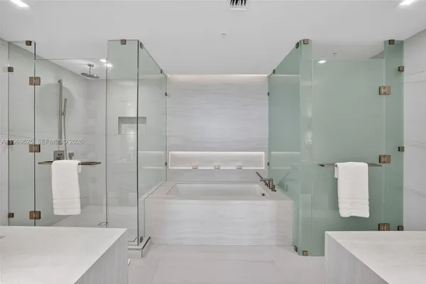 a view of a balcony with city view