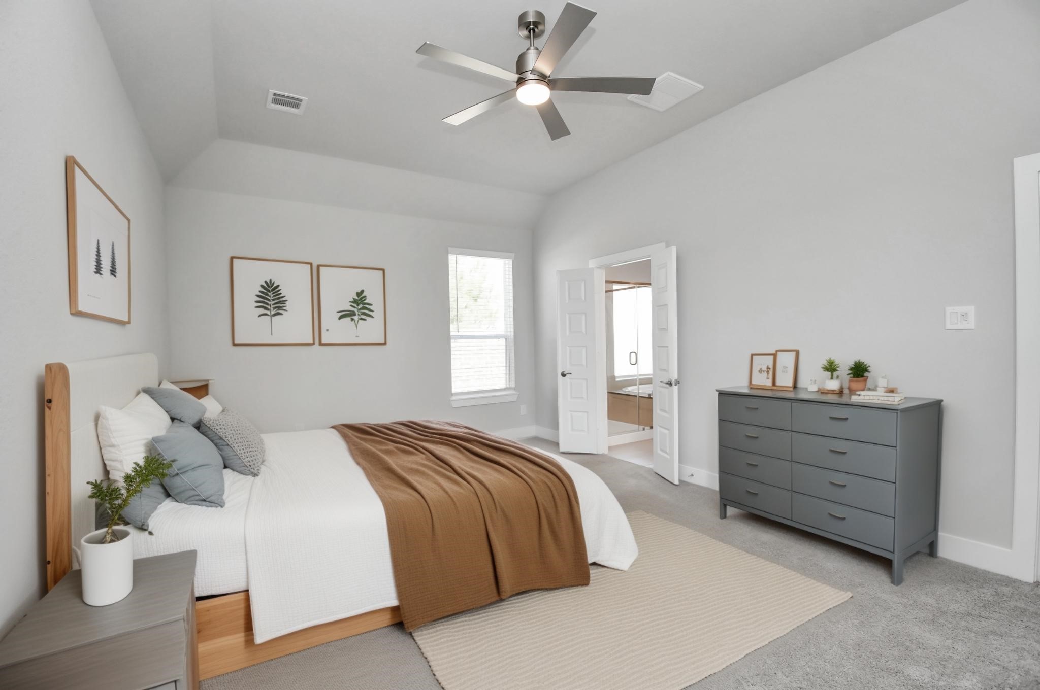 3031 Native Spg Drive Spring, TX 77373 - Photo 16 of 30 Virtually Staged - Primary Bedroom. Sample photo of completed home with similar floor plan. Actual colors and selections may vary.