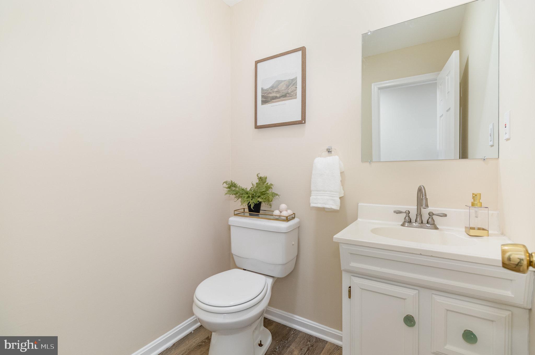 375 Meadow Trail Delta, PA 17314 - Photo 8 of 22 a bathroom with a sink a toilet and a mirror