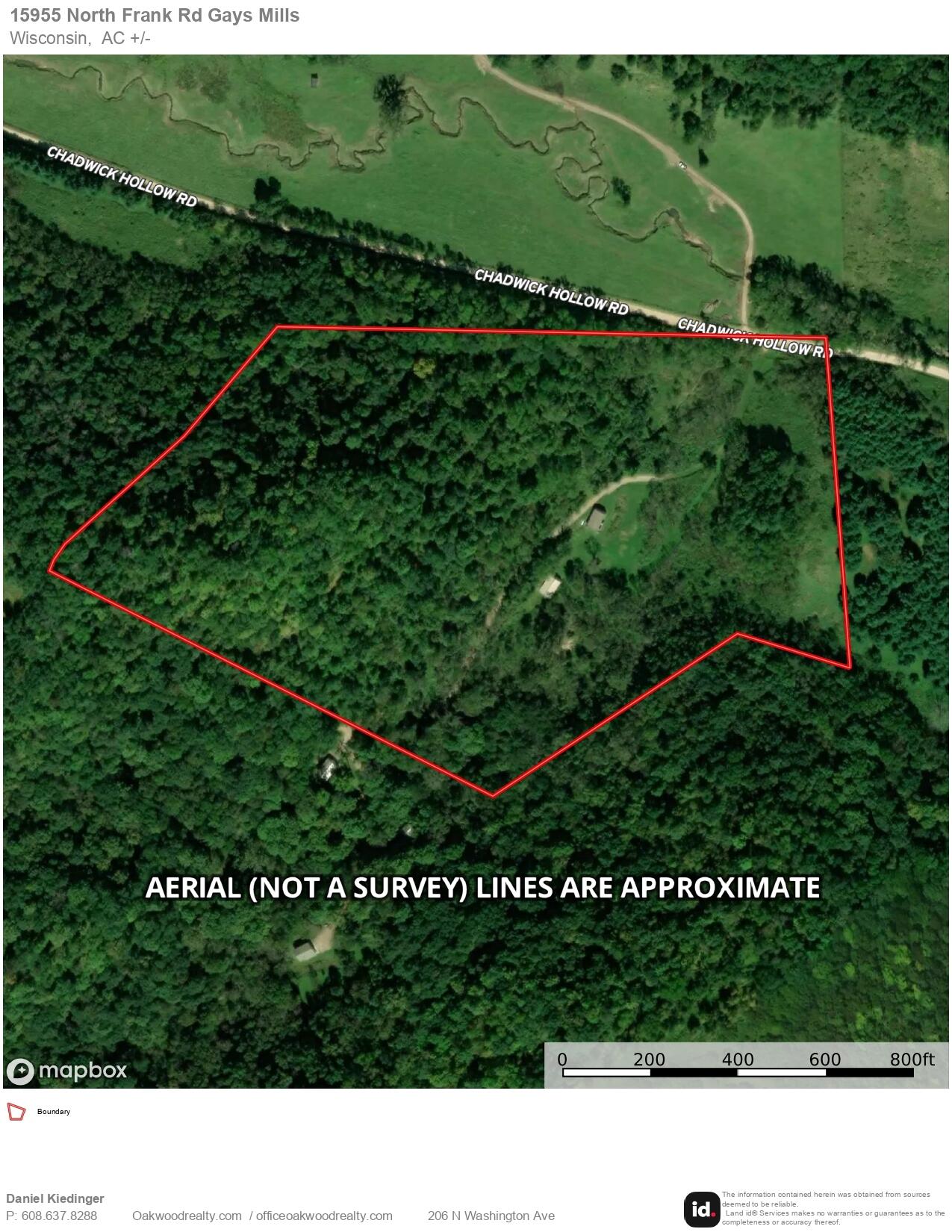 E11695 Chadwick Hollow Road Liberty, WI 54664 - Photo 4 of 56 Aerial (Not a Survey) Lines Are Approxim